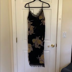 NWT Nordstrom Band of Gypsies velvet slip dress